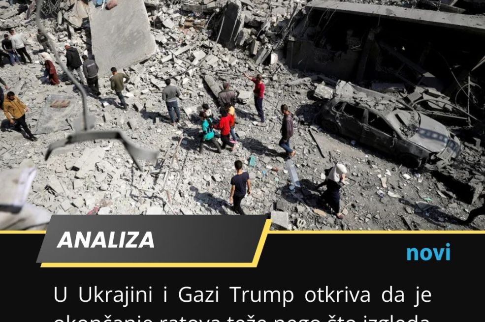 ANALIZA/U Ukrajini i Gazi Trump otkriva da je okončanje ratova teže nego što izgleda