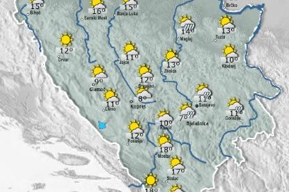 EVO KAKVO VRIJEME NAS OČEKUJE ZA VIKEND: Sutra sunčano, a onda će uslijediti žestoka promjena