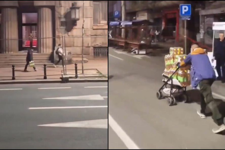 Snimak na kome građani masovno „kradu“ sokove i hranu sa skupa je najtužnija scena iz Beograda