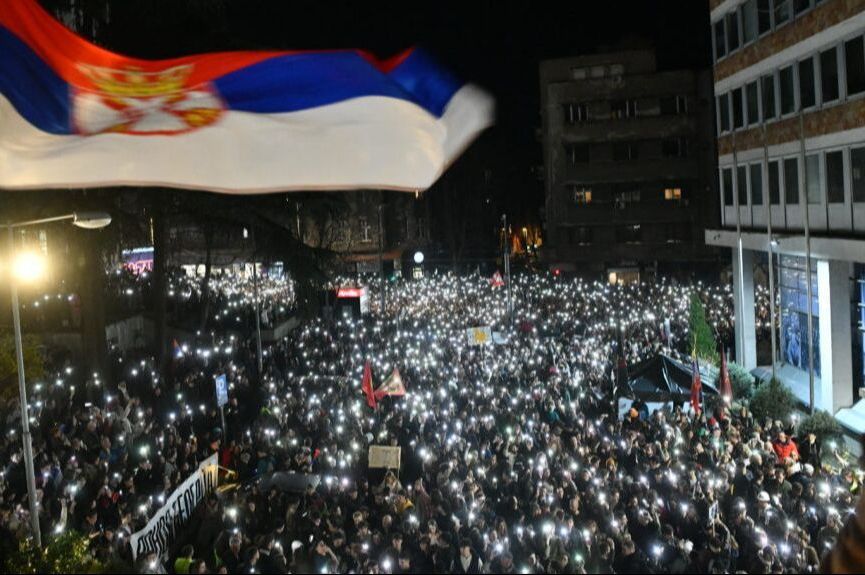 Srbija: Osmi dan blokade RTS-a