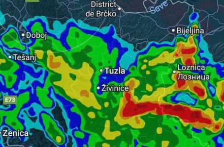 Pratite uživo kretanje nevremena u BiH: Upaljen žuti meteoalarm