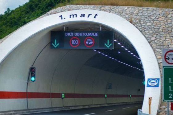 Nesreća u tunelu 1. mart, povrijeđena jedna osoba