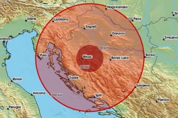 Zemljotres na granici BiH i Hrvatske