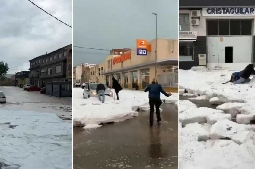 Dramatične snimke: Pogodila ih je superćelija, ulice su se zabijelile