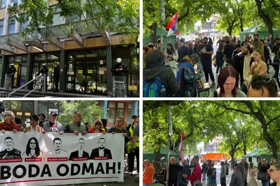 Blokada Apelacionog suda u Novom Sadu se nastavlja nakon oslobađanja aktivista