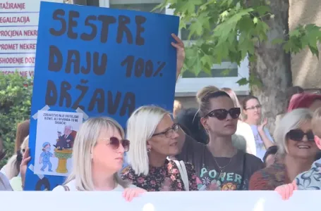 Zdravstveni radnici u HNK ponovo protestuju: Traže veće plate i kraj diskriminacije