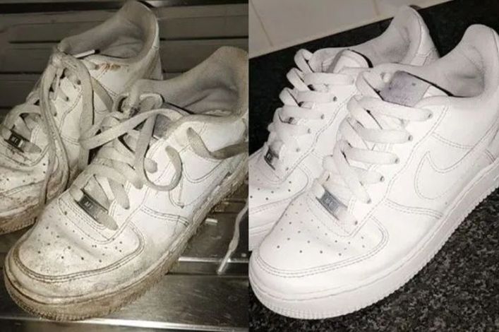 Blistavo bijele patike za 5 minuta: Uz 1 sastojak iz kupatila uvijek će izgledati kao da su nove