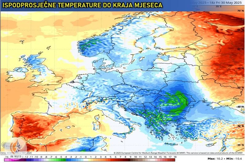 Oglasili se meteorolozi: Od ovog datuma TEMPERATURA I DO 30 stepeni, do tada KIŠOVITO I HLADNO