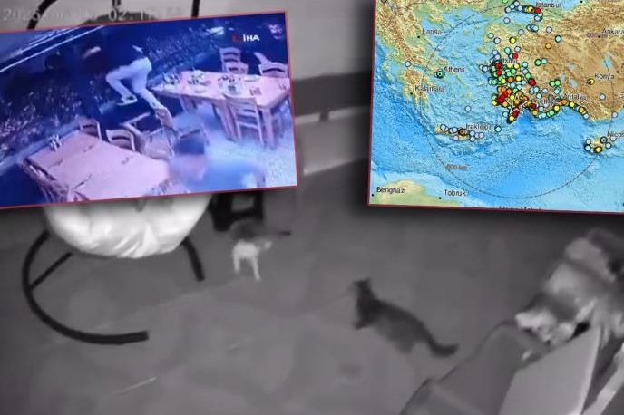 ZASTRAŠUJUĆI SNIMCI S LICA MJESTA: Snimljen trenutak udara razornog zemljotresa u Turskoj (VIDEO)