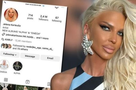 Jeleni Karleuši ponovo ugašen Instagram profil