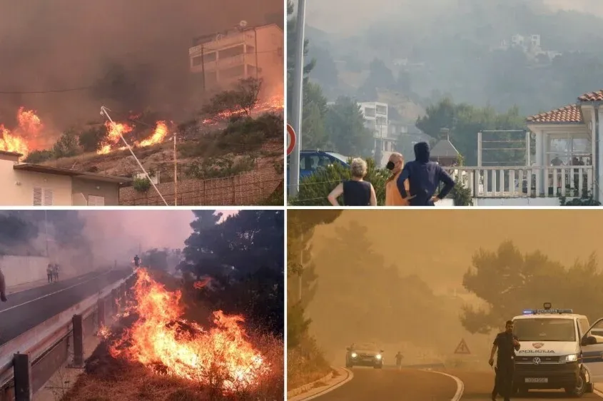 GOLEMI požar u Dalmaciji: Izgorjele kuće i automobili, potresne priče evakuisanih ljudi