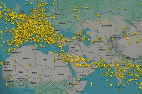 Pogledajte kako izgleda nebo iznad Bliskog istoka – prazno i opasno!