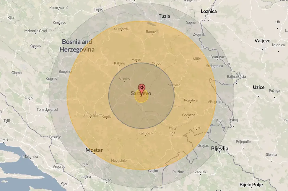 Scenario koji bi sravnio BiH sa zemljom: Uništen bi bili i dijelovi Srbije i CG