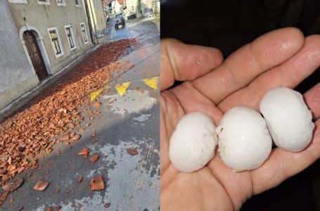 Snažno nevrijeme pogodilo Sloveniju: Grad razbijao krovove i automobile, vjetar rušio stabla