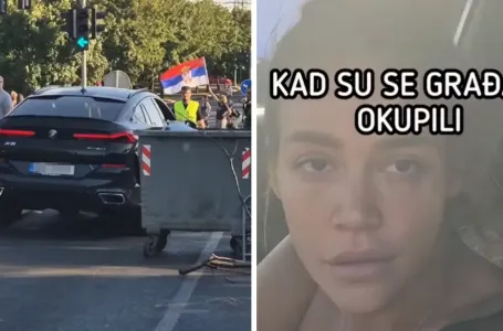 Poznata srbijanska pjevačica pokušala probiti blokadu: Autom se zaletjela u građane (VIDEO)