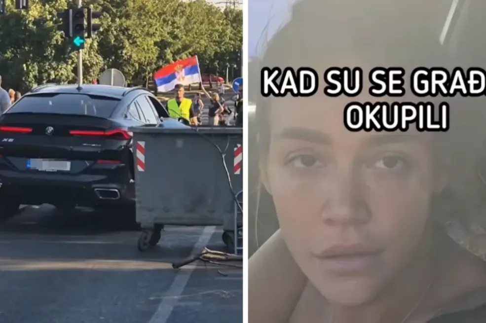 Poznata srbijanska pjevačica pokušala probiti blokadu: Autom se zaletjela u građane (VIDEO)