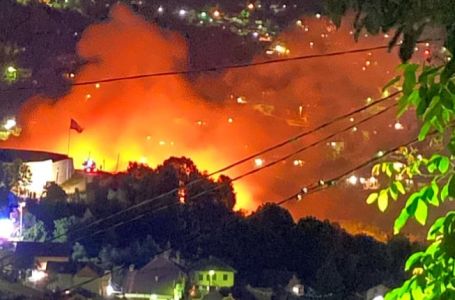 Veliki požar u Sarajevu: Vatrogasci na terenu