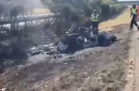 Stravični snimci izgorjelog auta u kojem su živote izgubili Jota i njegov brat (VIDEO)