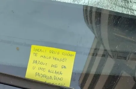 Zeničanin ostavio poruku na brisaču automobila i oduševio prolaznike: Evo šta je napisao