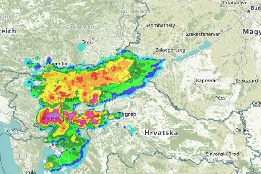 Pogledajte što se približava prema Hrvatskoj: Sa zapada stiže grmljavinsko nevrijeme