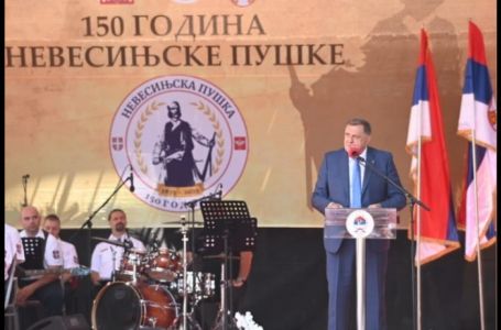 DODIK U NEVESINJU: "Istorijski cilj srpskog naroda mora biti ujedinjenje Republike Srpske i Srbije"