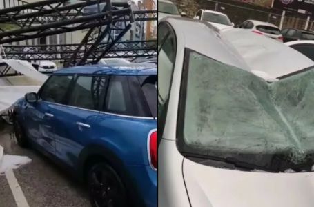 "Ovo je stravično", NEVRIJEME POHARALO GRAD U DALMACIJI: Vjetar nosio sve, auti razbijeni