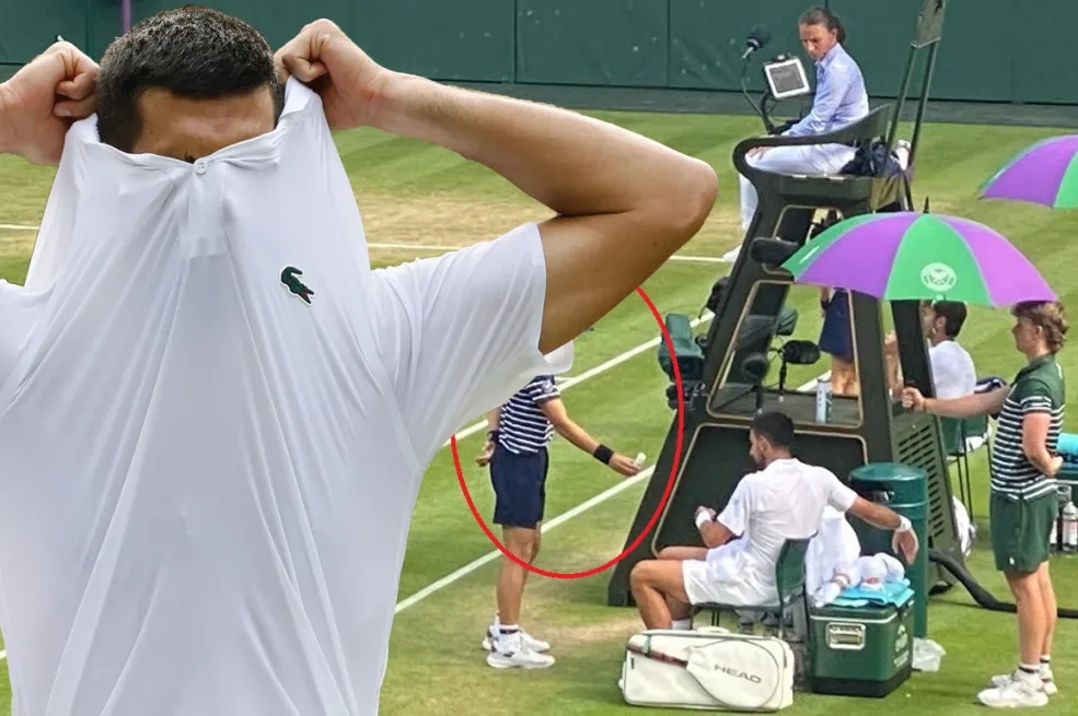 Nerealna scena na Wimbledonu: Sakupljač loptica prilazi Đokoviću, sudija sve posmatra, a onda...
