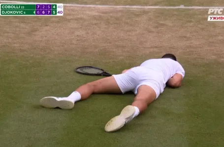 Novak je pao, a reakcija hrvatskog komentatora obilazi region (VIDEO)