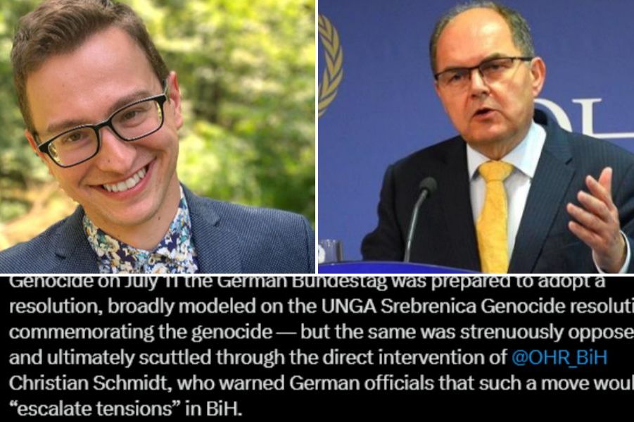 Jasmin Mujanović: Šmit upozorio njemačke zvaničnike da Bundestag ne usvoji rezoluciju o Srebrenici