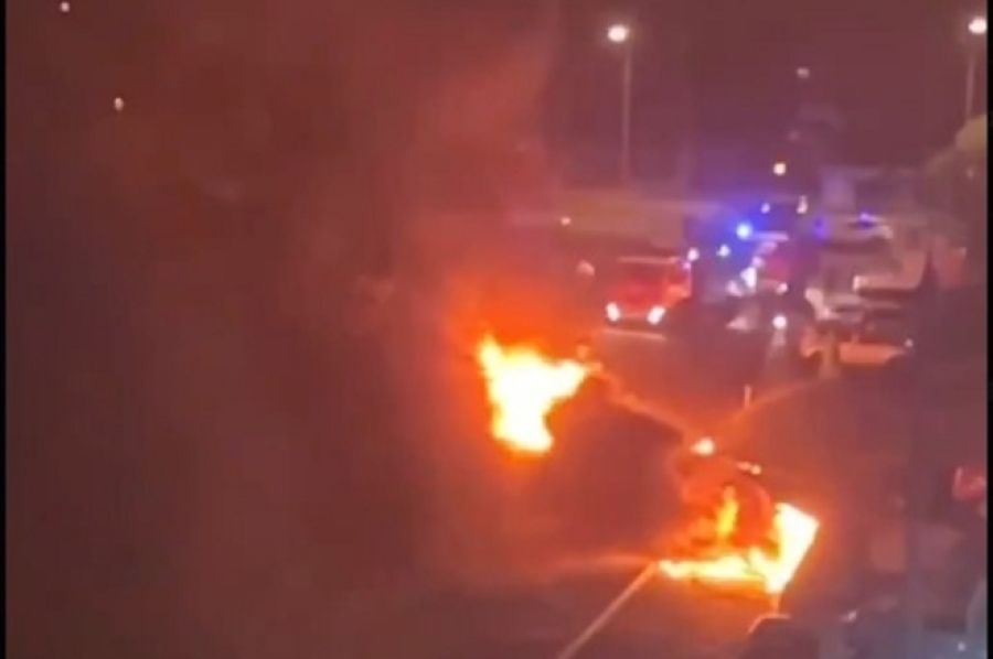 VELIKI ROJ DRONOVA POLETIO PREMA MOSKVI: Vatra na ulicama, pogođena zgrada