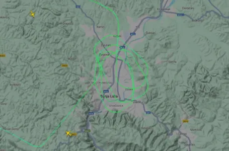 EUFOR-ov avion ponovo kružio iznad Banje Luke
