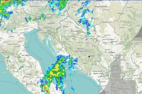 Kiša zahvatila dio BiH: Pratite uživo kretanje oluje na koju su upozorili meteorolozi