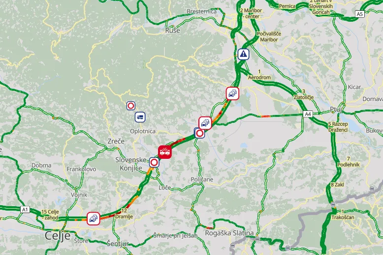Teška nesreća na autocesti Maribor-Ljubljana, pet osoba poginulo