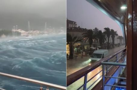 DRAMATIČNI PRIZORI S JADRANA: Nevrijeme poharalo Dalmaciju, visoki valovi nose sve pred sobom...