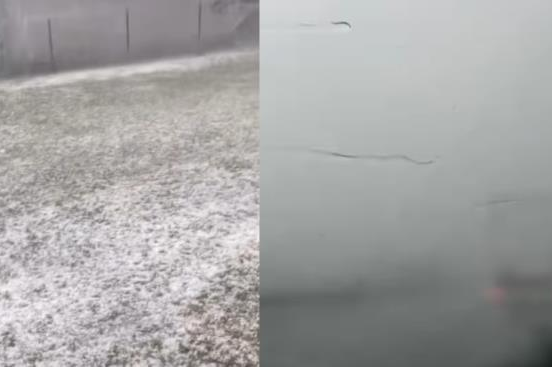 JEZIVO NEVRIJEME U SRBIJI: Ne vidi se prst pred okom na autoputu, SNAŽAN grad pogodio ovaj okrug