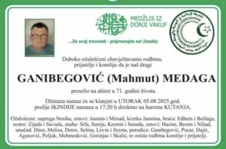 Poznat termin dženaze Medagi Ganibegoviću: Usmrtio ga bik nakon koride