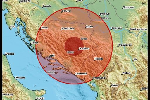 Zemljotres pogodio Bosnu i Hercegovinu: "Bilo je kratkotrajno, ali prilično jako"