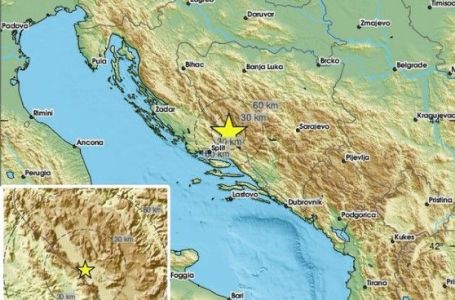 Zemljotres jutros pogodio BiH