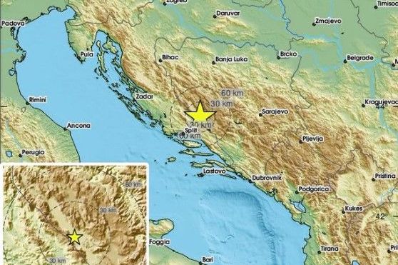 Zemljotres jutros pogodio BiH