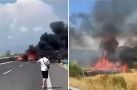 U sudaru kamiona i auta izbio požar, putnici živi izgorjeli: "Vrištali su i dozivali pomoć"