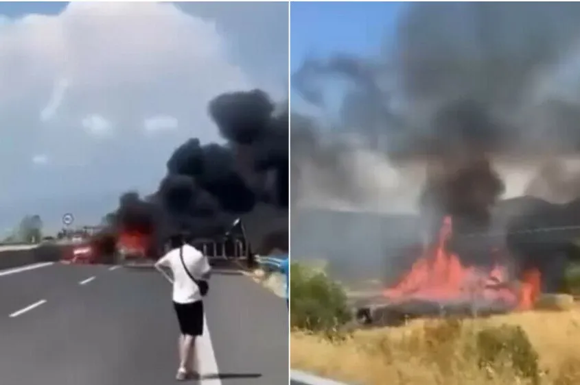 U sudaru kamiona i auta izbio požar, putnici živi izgorjeli: "Vrištali su i dozivali pomoć"