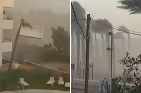 Veliko nevrijeme na španskoj obali: Vjetar nosio ljude u more, pijavica se pojavila iznenada (VIDEO)