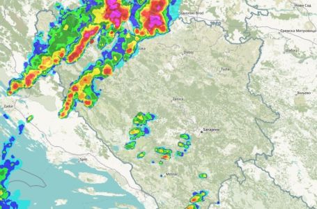 Pratite kretanje oluje uživo: Veliko nevrijeme stiže u BiH