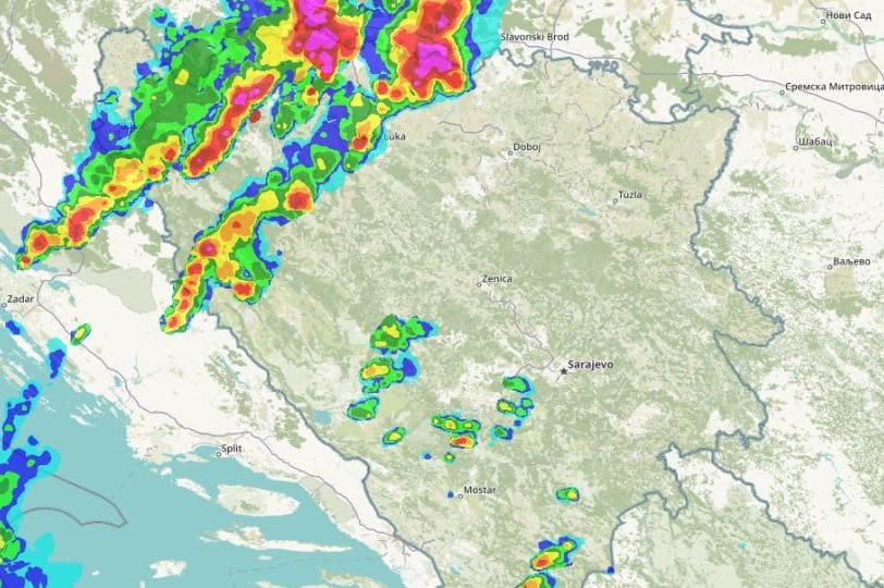 Pratite kretanje oluje uživo: Veliko nevrijeme stiže u BiH