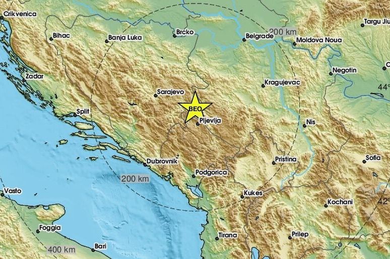 Zemljotres i večeras pogodio BiH