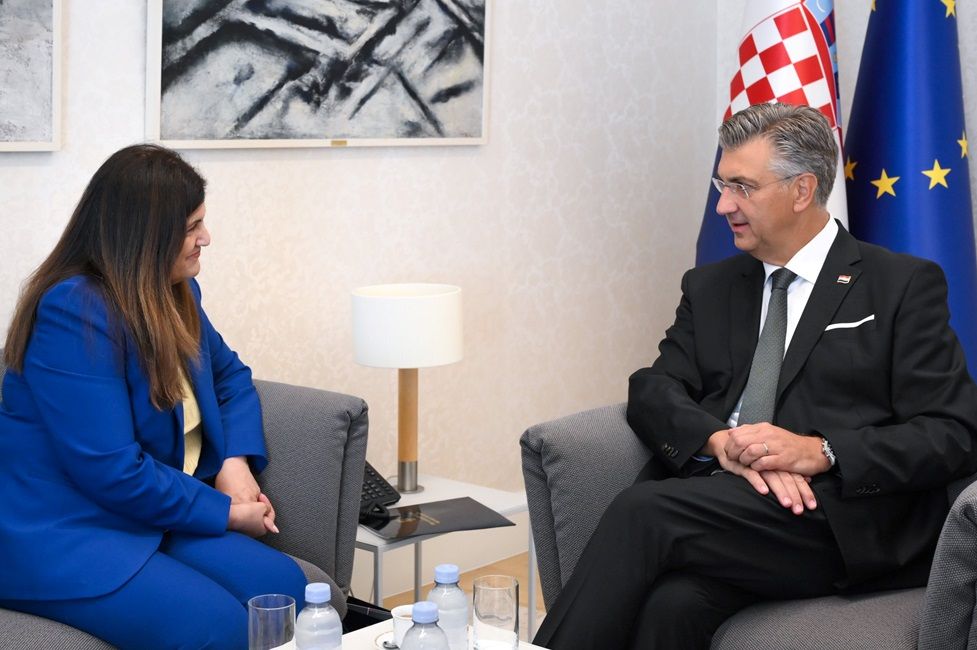 Plenković primio palestinsku šeficu diplomacije. Najavio pomoć Gazi