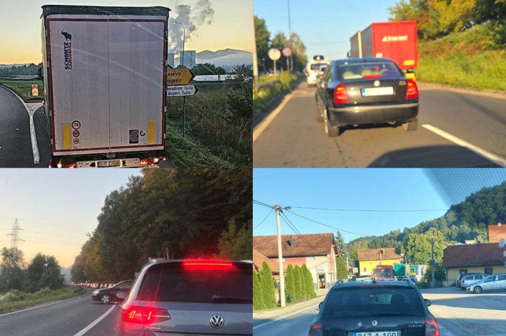 Zbog protesta otežano jednom trakom se saobraća na više putnih pravaca