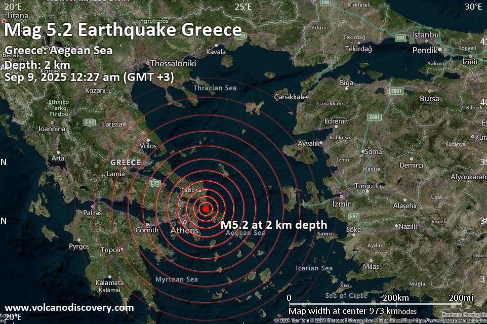 Zemljotres jačine 5,3 u Grčkoj, snažno se osjetio u Ateni