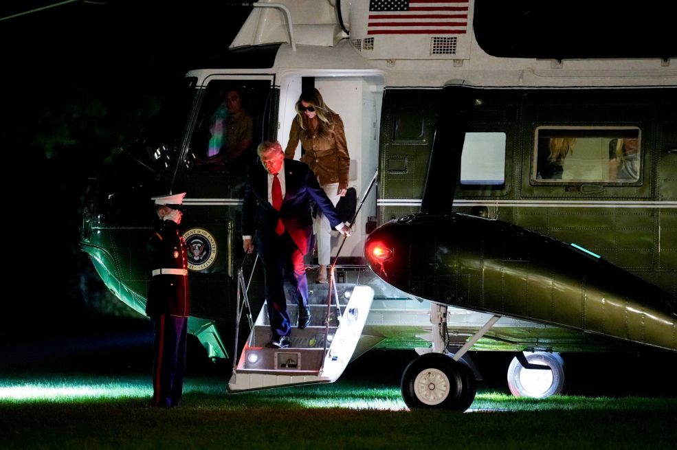 Helikopter s Trumpom i Melanijom prisilno sletio