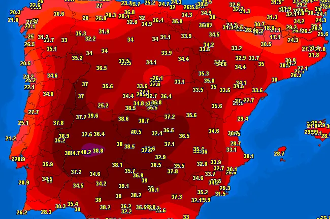U Španiji i Portugalu jučer izmjerene temperature do 40°C